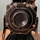 Old Kodak Brownie Six 16 folding bellows camera with leather case