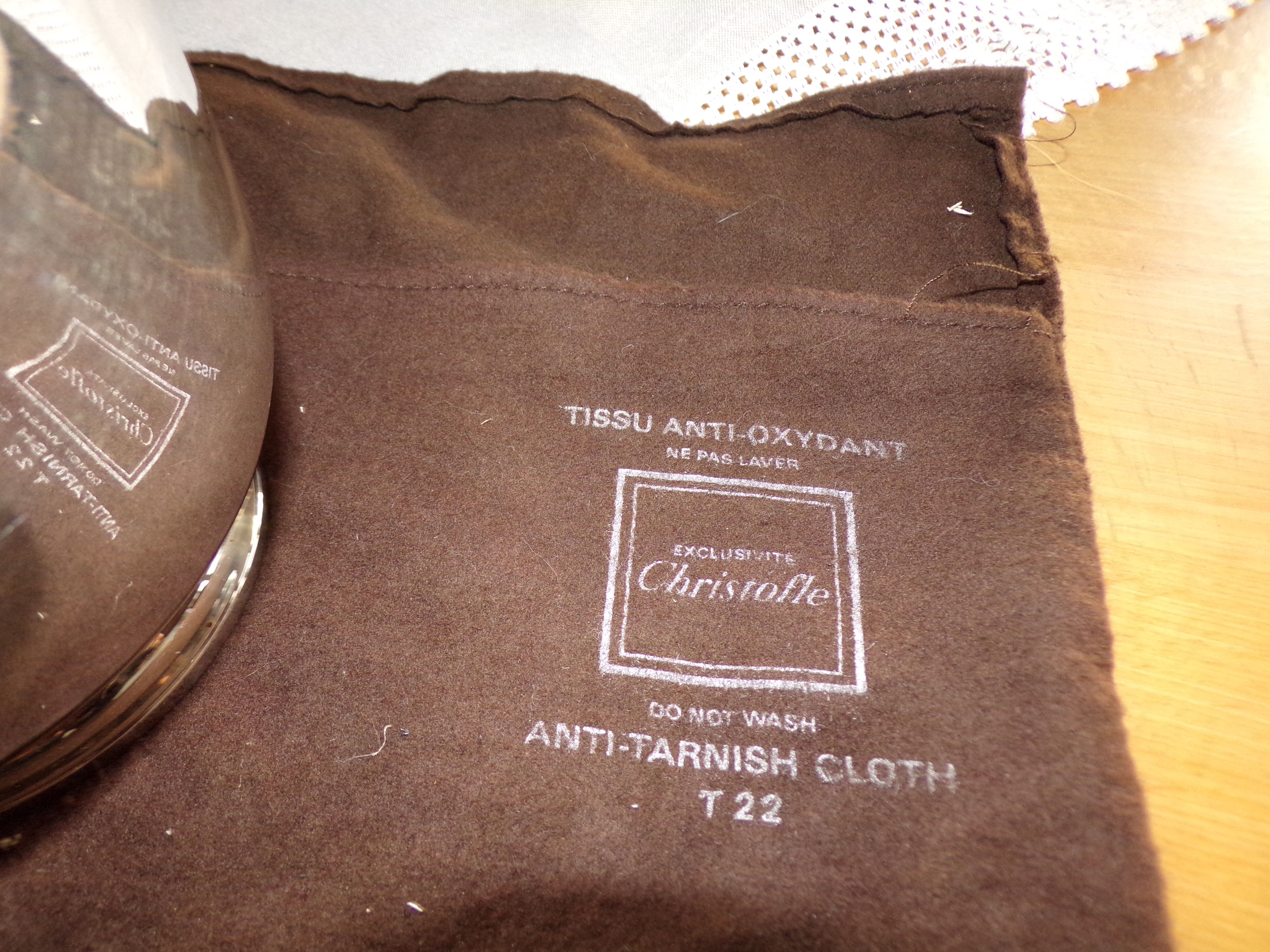 Silver metal ice bucket Christofle Gallia