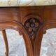 Console en merisier et marbre