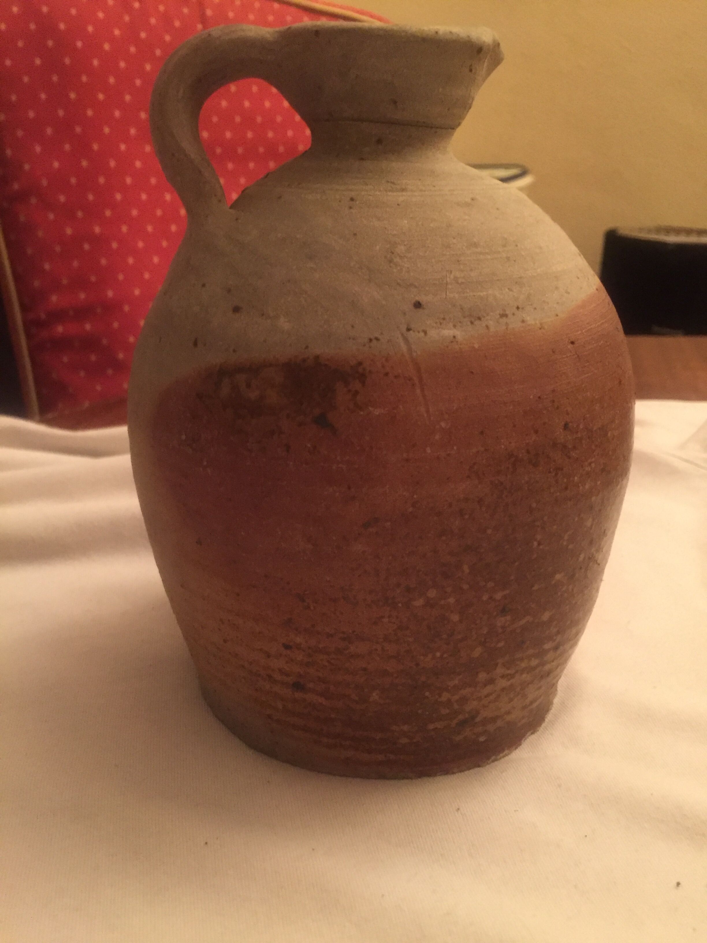 Stoneware pitcher