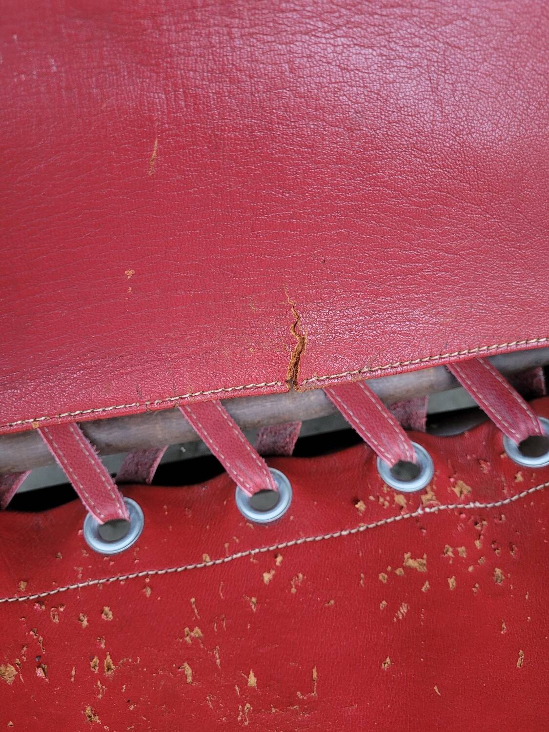 Vintage leather safari chair
