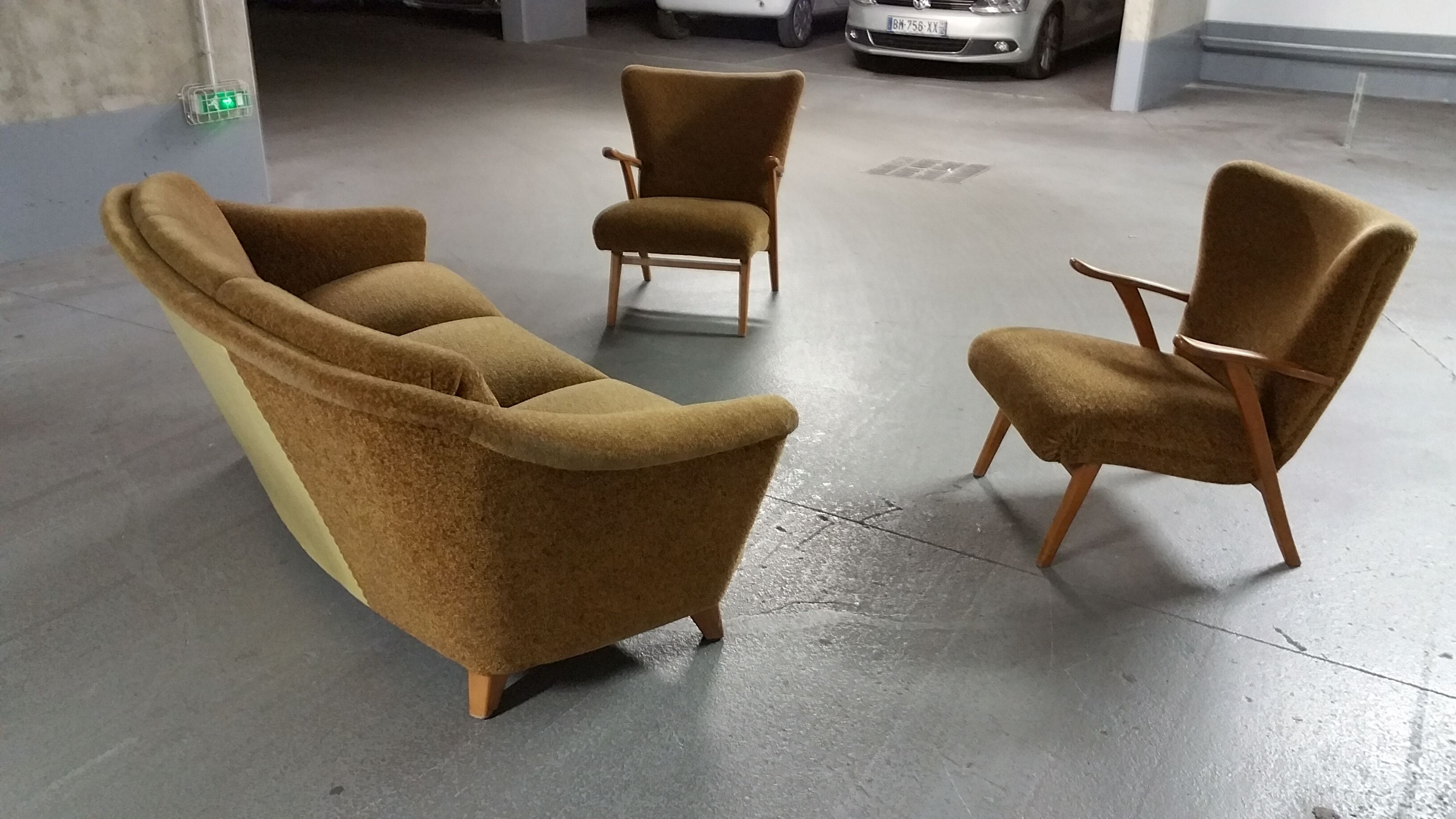 Sofa vintage Arc organic years 50/60