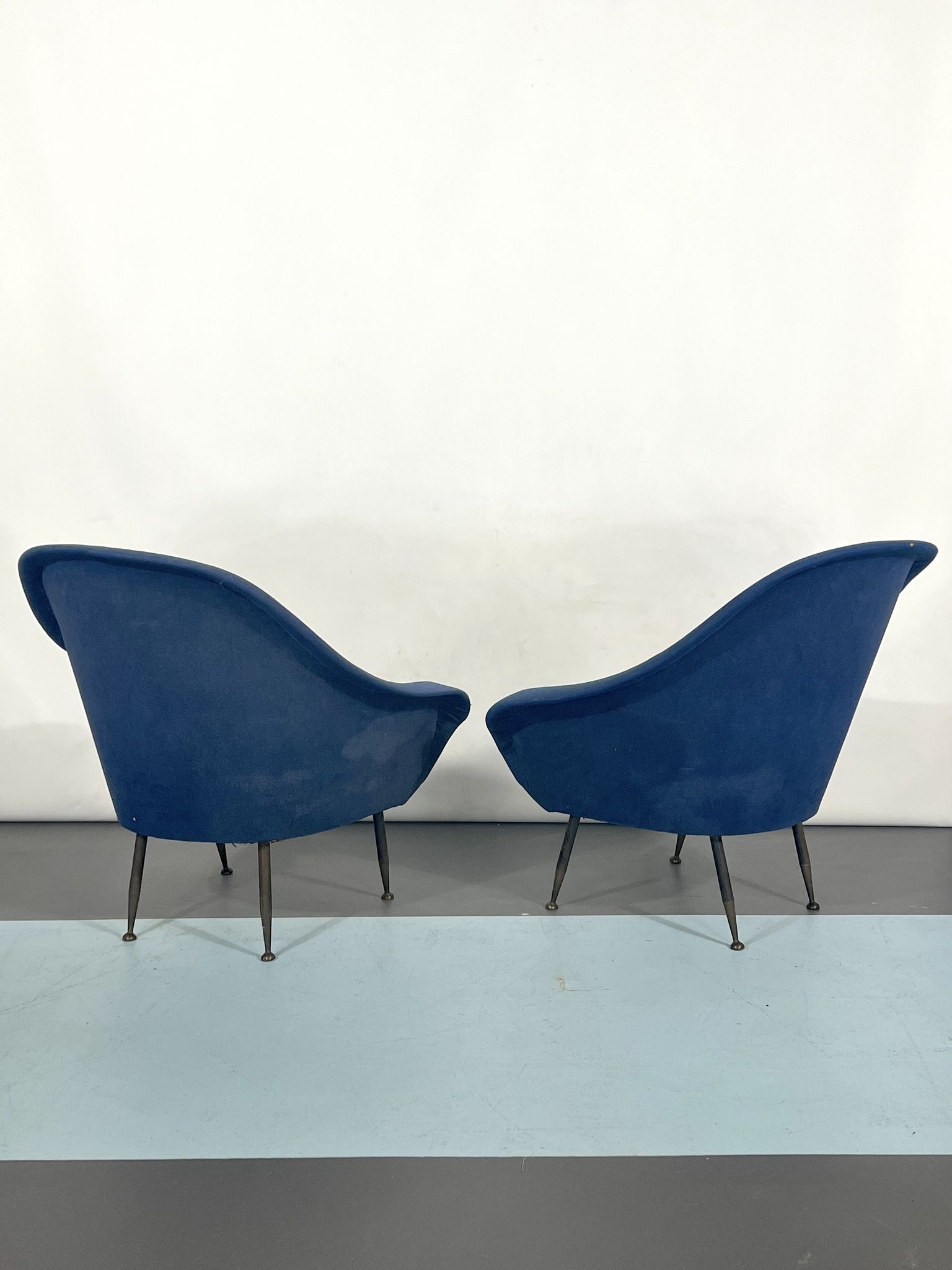 Mid-century modern loveseat and armchairs 50s