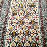 Ancient oriental carpet handmade 135 x 81cm