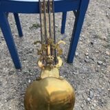 Comtoise clock in cherry style Louis XV period 19th region Fougères.