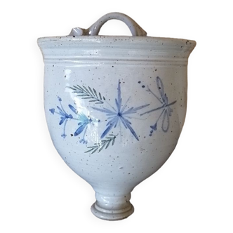 Vintage stoneware flower pot