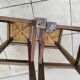 Pair of vintage stools with straw seats