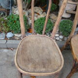 Lot of three old bistro chairs