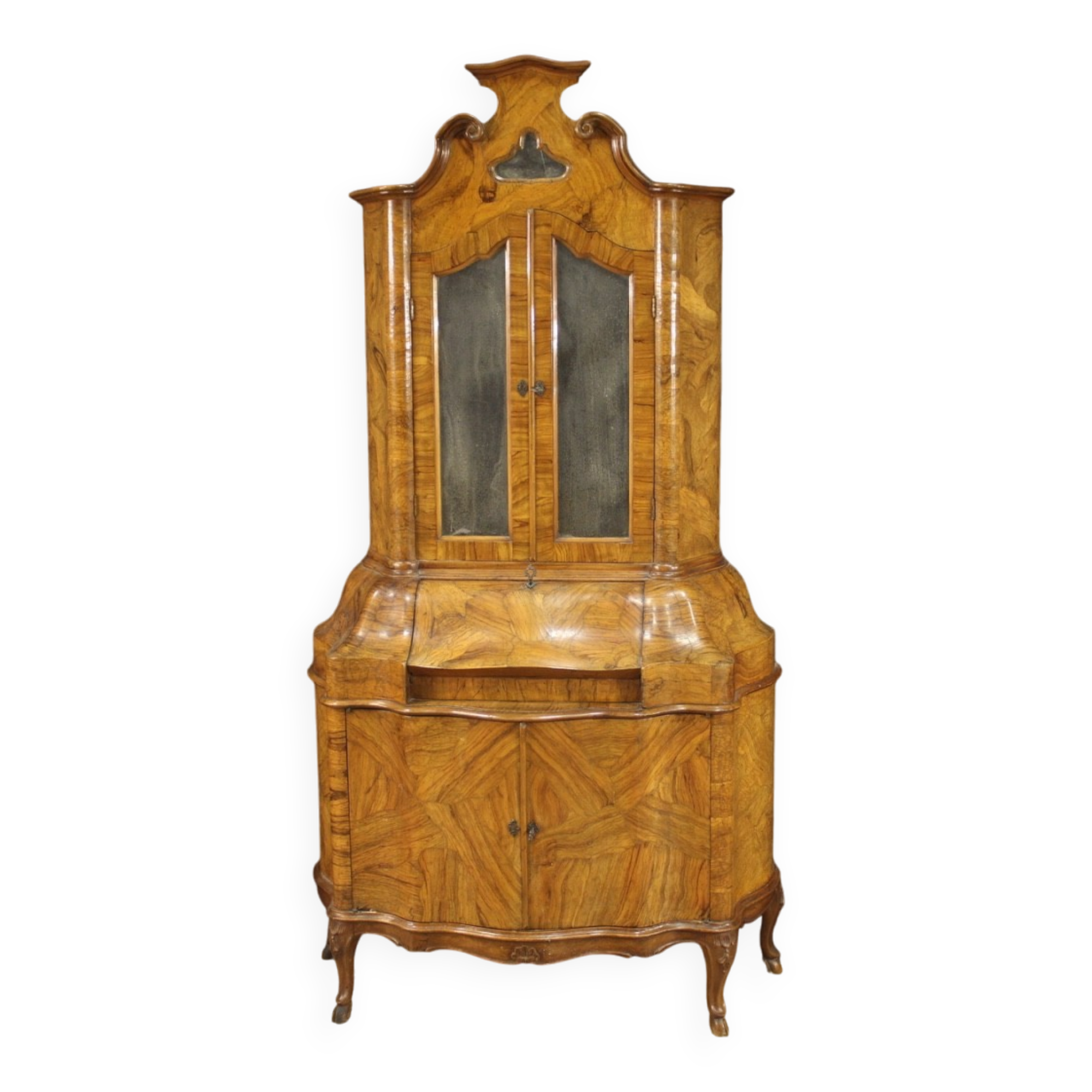 Venetian trumeau in wood with mirrors from the 20th century