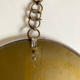 Mirror 1960 golden brutalist chain