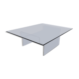 Space age lucite and glass coffee table, 1970s