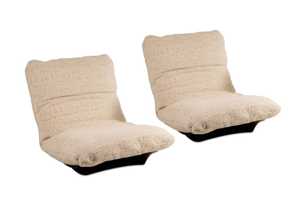 Michel Ducaroy. Pair of "Marsala" armchairs in plexiglass. 1970s.