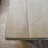 Brutalist oak table
