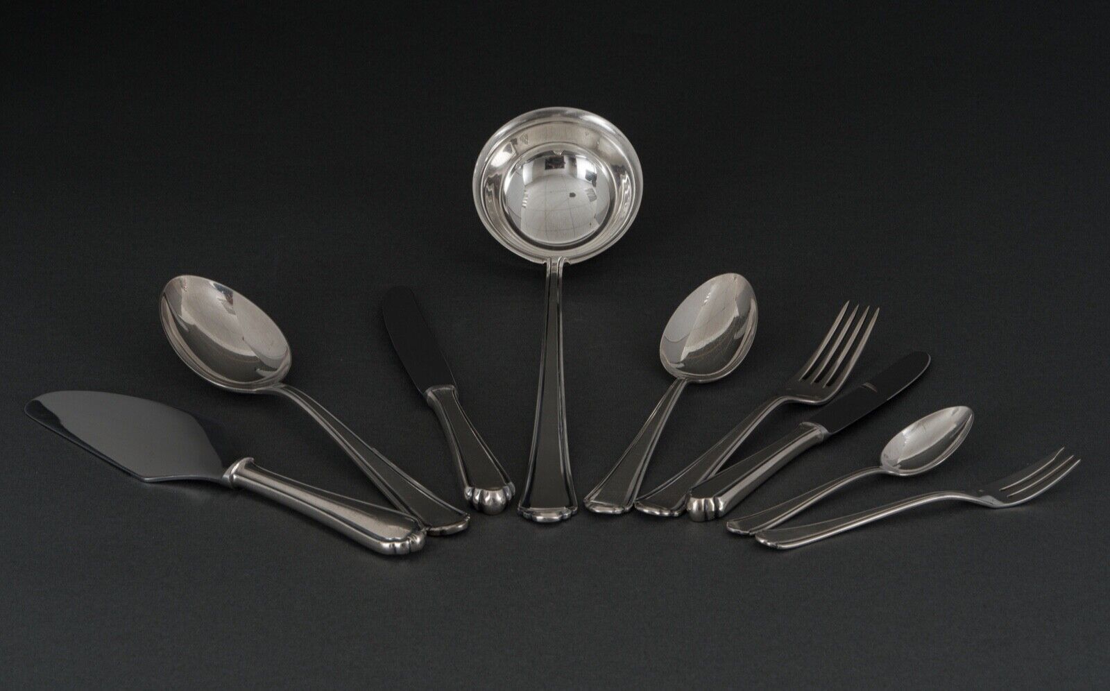 Menagere in metal argente Auerhahn 1930 art deco 73 pieces