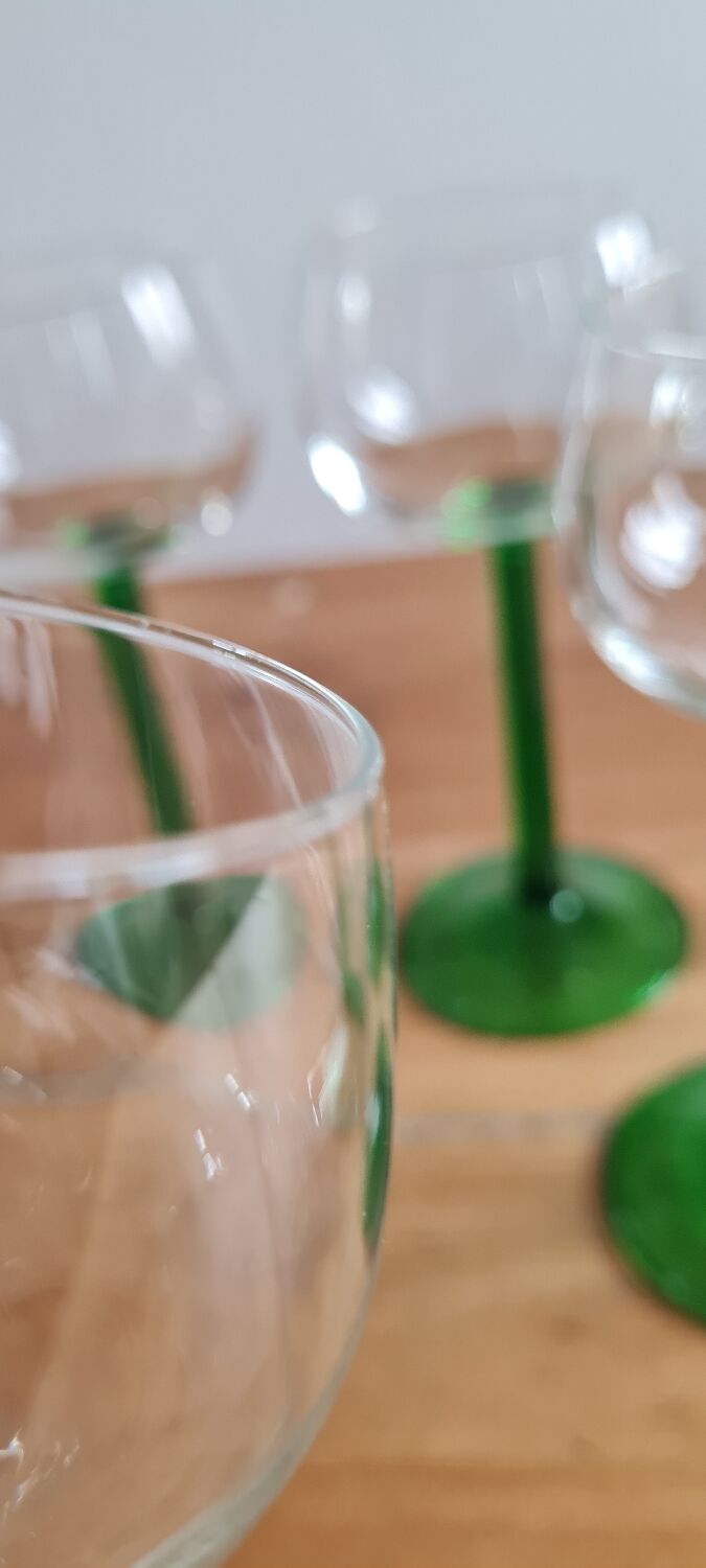 White wine glasses Alsace