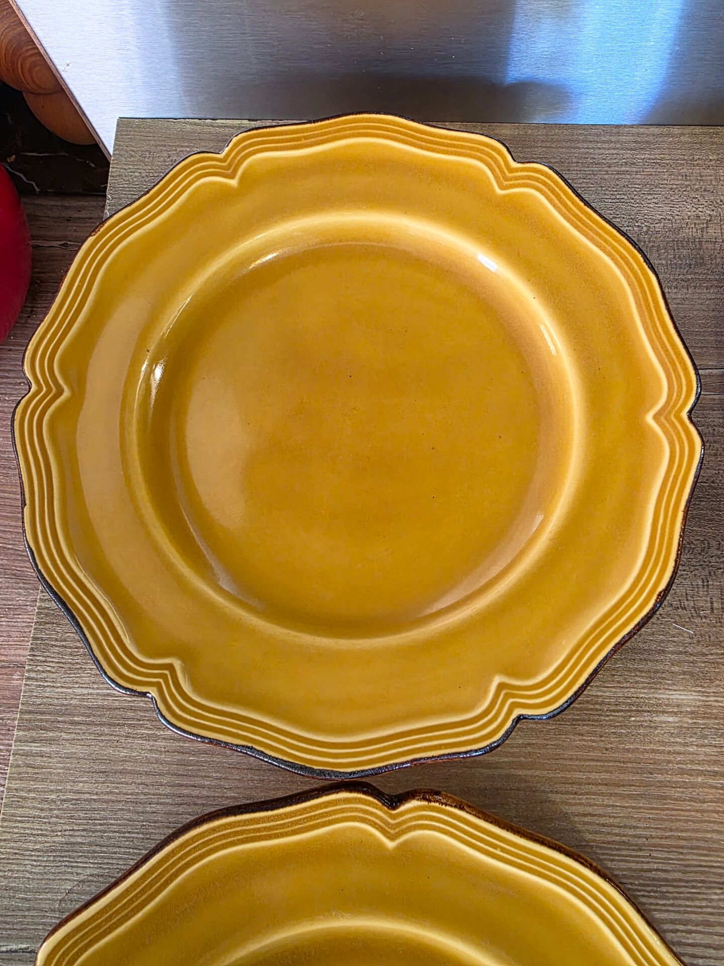 4 assiettes Dieulefit milon terre vernissée