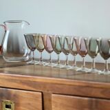 10 foot glasses and a glass pitcher