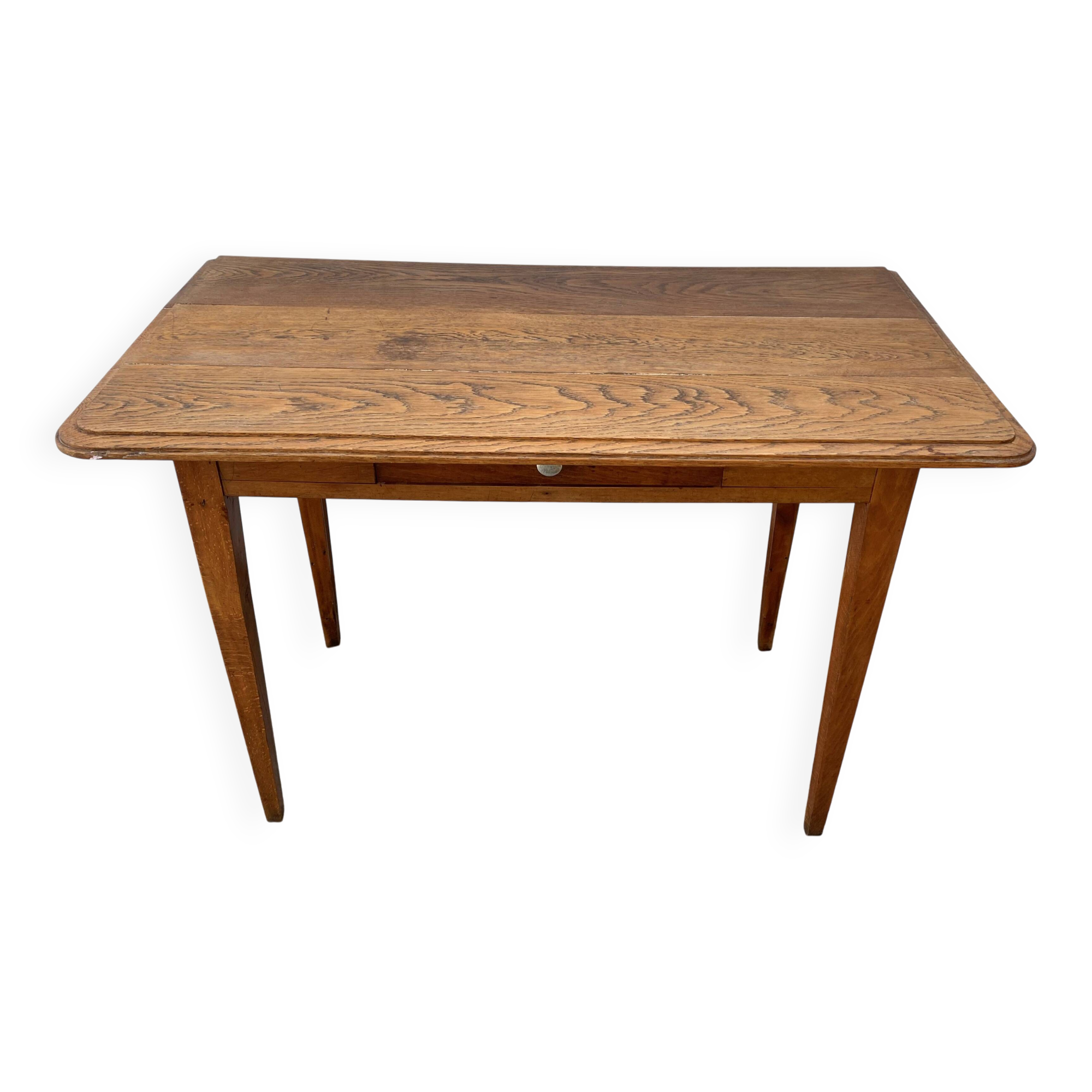 Desk with 1 drawer, oak top, 105x56cm