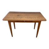 Desk with 1 drawer, oak top, 105x56cm