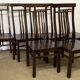 Série de 6 chaises en bois Acajou