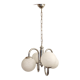 Metal and glass pendant lamp, Italy, 1970s