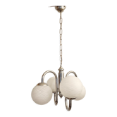 Metal and glass pendant lamp, Italy, 1970s