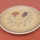 1960s 6 flat plates Ateliers du Revernay France (Digoin Saône-et-Loire) Matte stoneware
