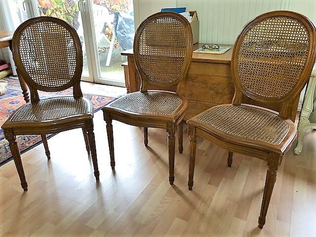 Old canne chairs