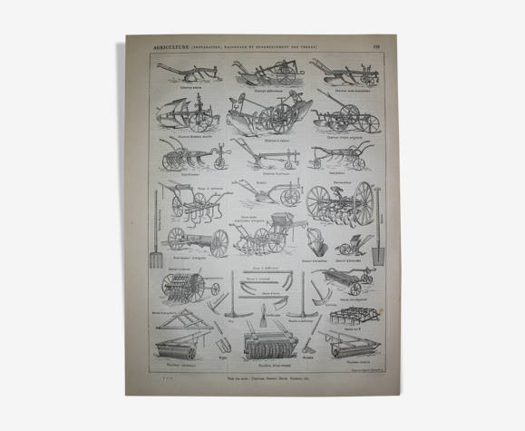 Gravure agriculture de 1898
