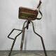 1940s Czechoslovak Industrial Height Adjustable Swivel Workshop Chair