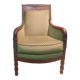 Empire period bergère in mahogany
