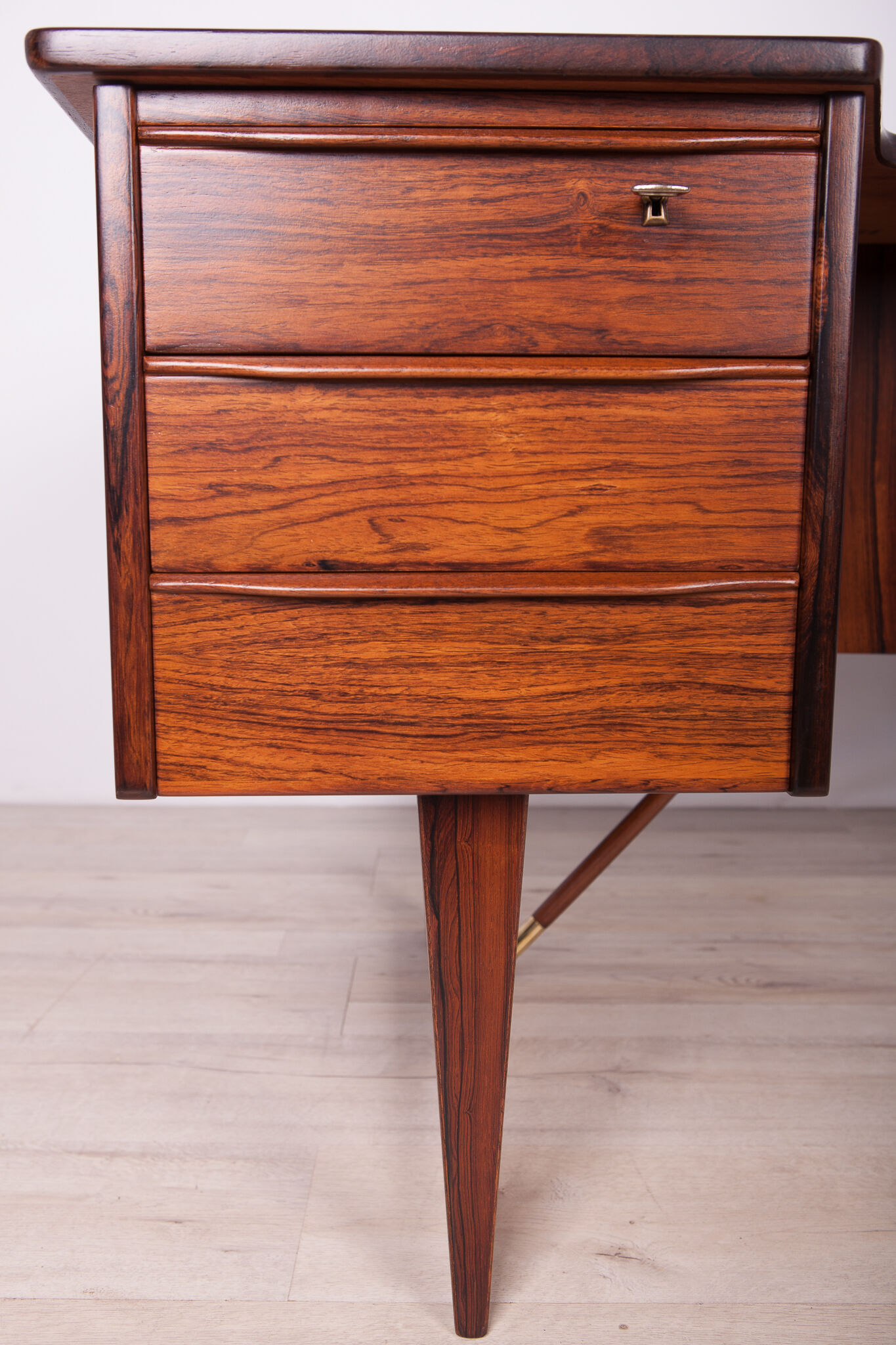 Mid Century Boomerang Rosewood Desk by Peter Løvig Nielsen, 1970s