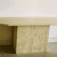 Very large travertine console, Italy, 1970s.