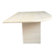 Table d'appoint vintage en travertin Italie