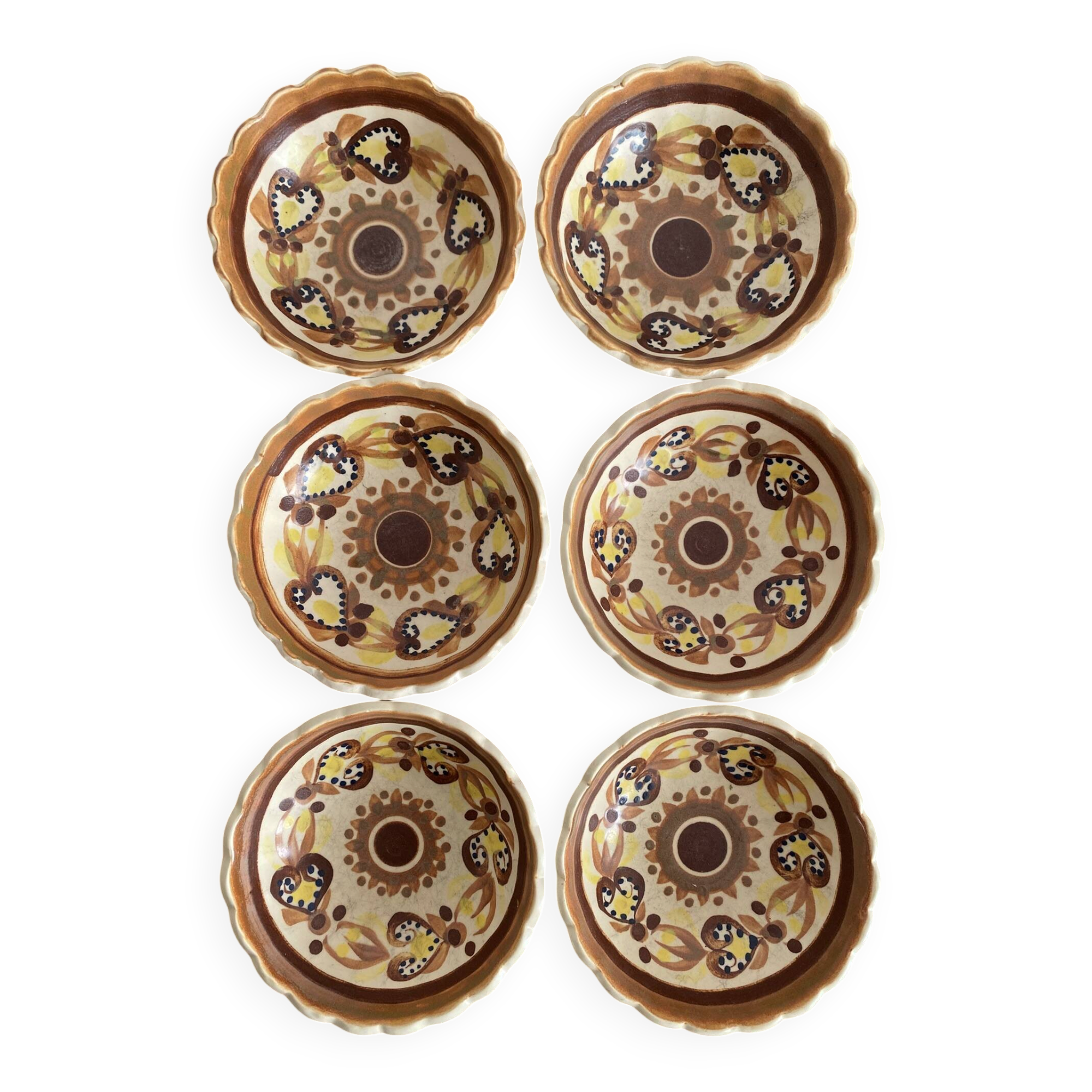 Coupelles HB Quimper  , artisanat vintage