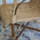 Fauteuil haut en rotin