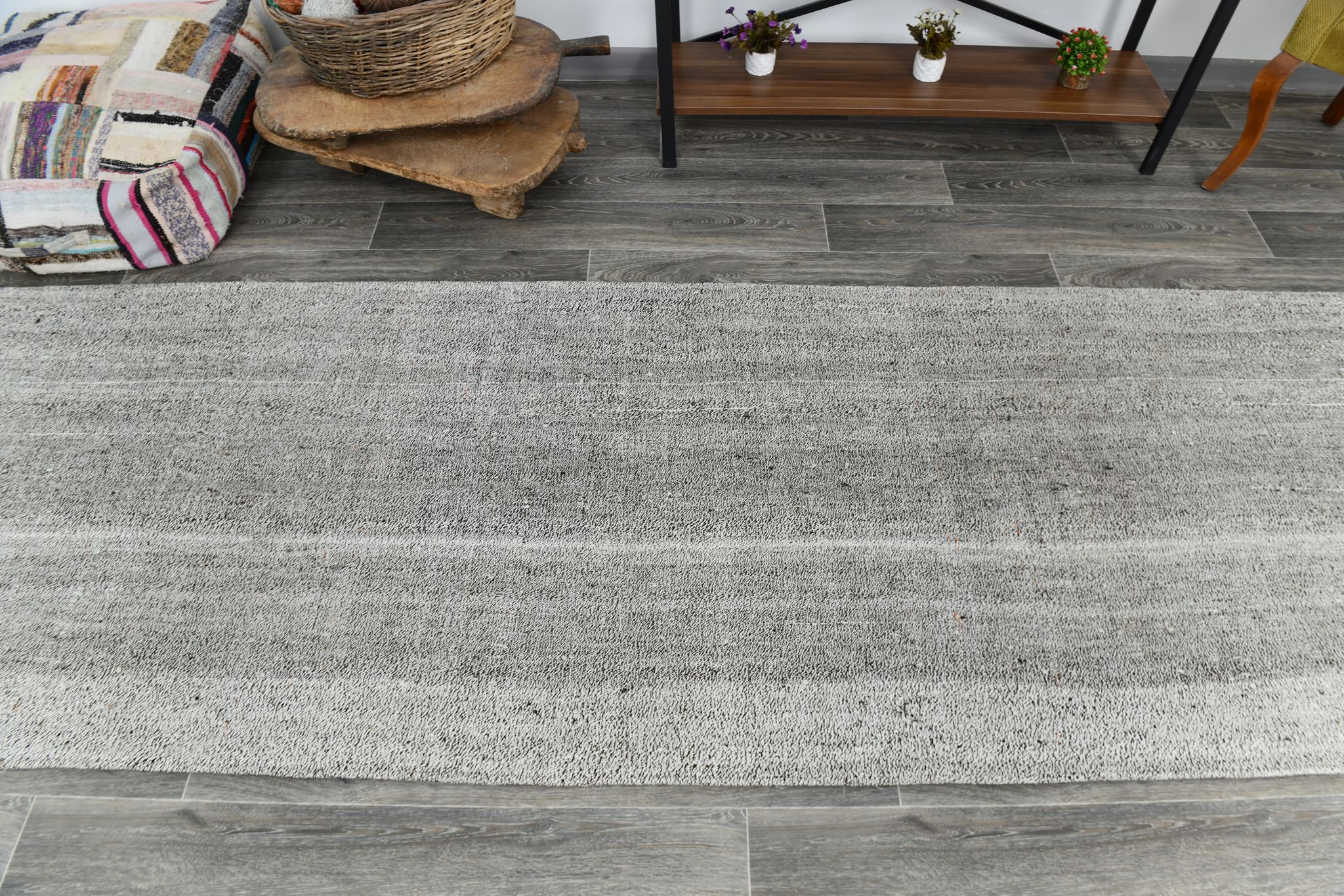 Tapis oushak coureur moderne 103x316cm