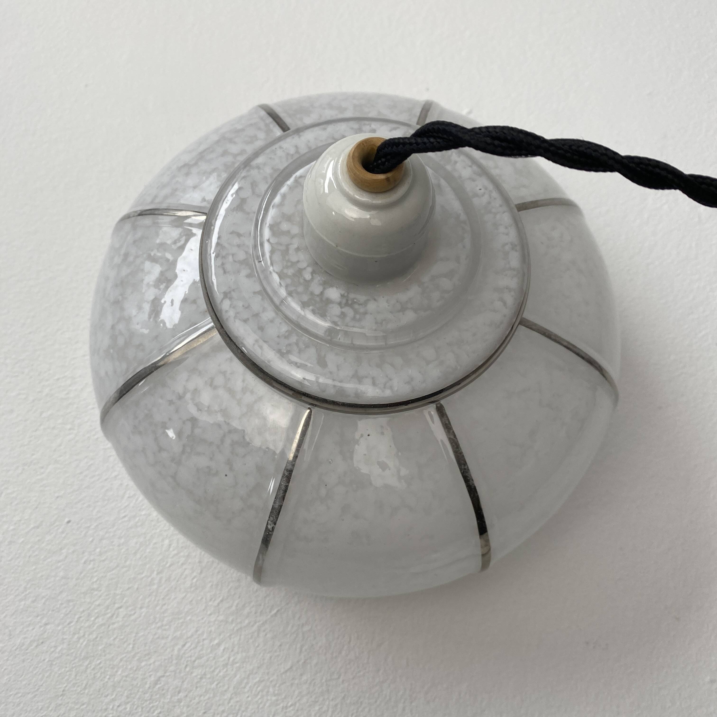 Pair of old art-deco pendants