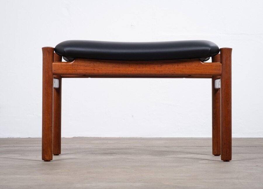 Teak Stool by Søren Hansen for Fritz Hansen, Denmark, 1950s