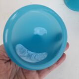 Pretty blue opaline sweet jar.