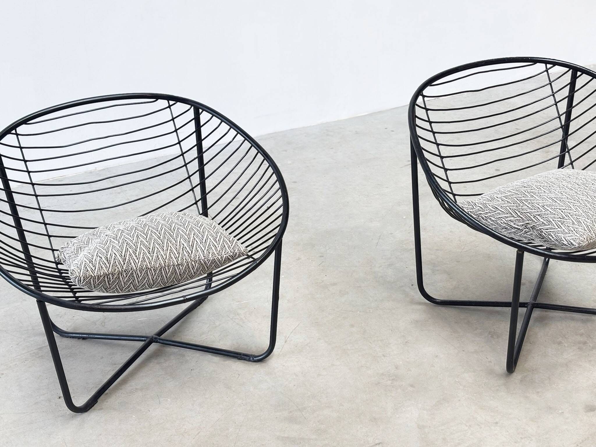 Set of two 1950's lounge chairs by Jean Louis Bonnant