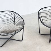 Set of two 1950's lounge chairs by Jean Louis Bonnant