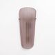 Pair of Murano Glass Wall Sconces in Pink Ribbed Glass and Brass, Italy