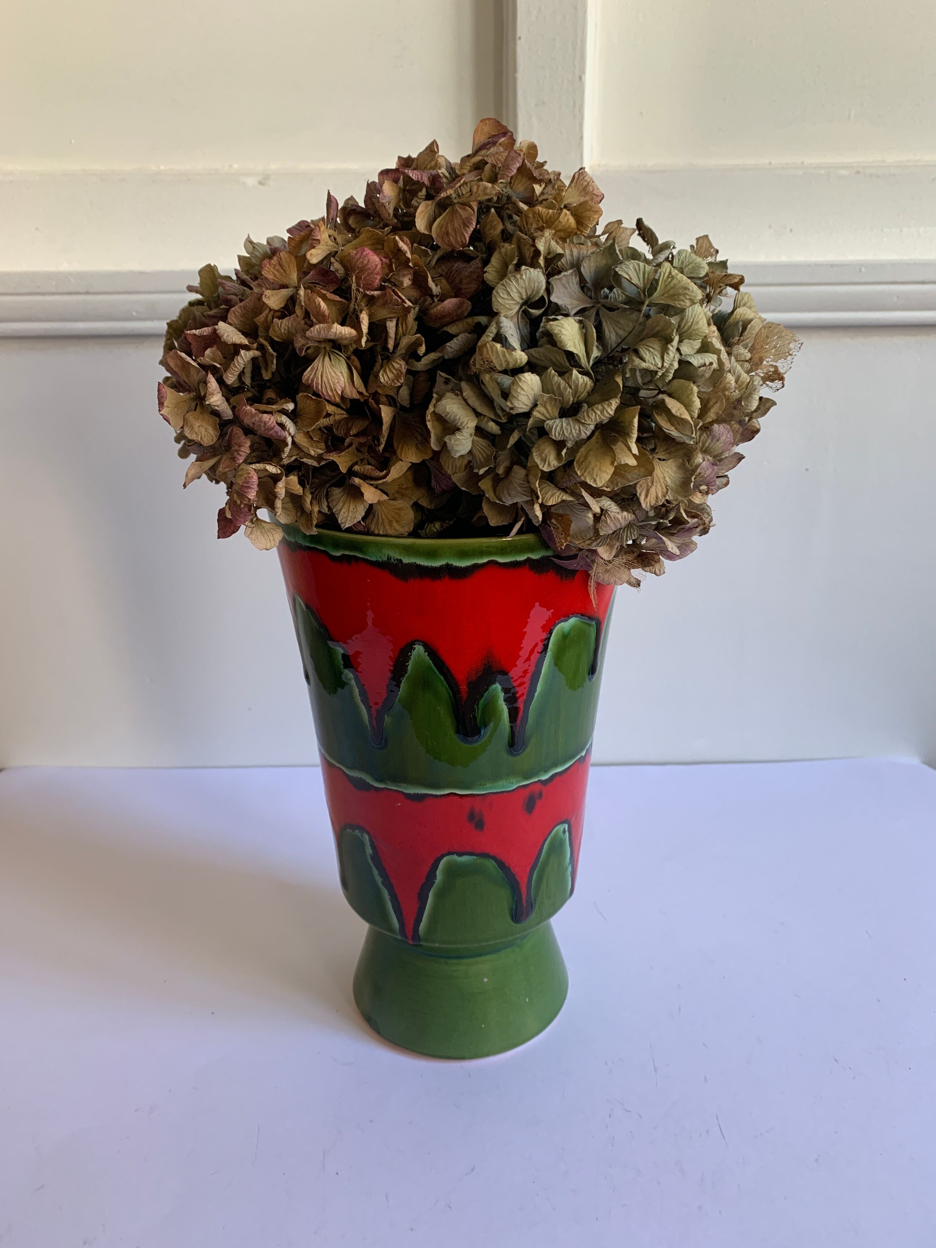 Vintage earthenware vase