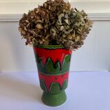 Vintage earthenware vase