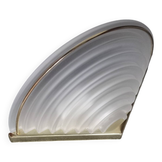 Art Deco wall lamp in gold metal glass