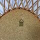 Italian rattan mirror, 1960s
