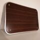 Silver metal tray décor faux wood formica vintage 60 70 made in Italy