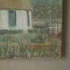 Tableau peinture acrylique sur toile moulin à vent hollandais vintage décoration campagne scandinave