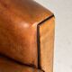 Art deco sofa sheep’s leather